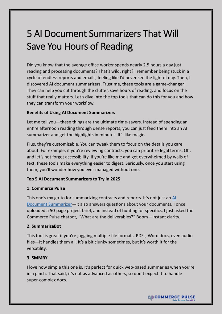 5 ai document summarizers that will 5 ai document