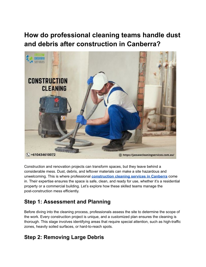 how do professional cleaning teams handle dust