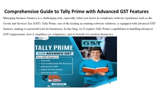 TALLY PRIME WITH ADVANCE GST