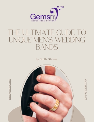 The Ultimate Guide to Unique Men’s Wedding Bands