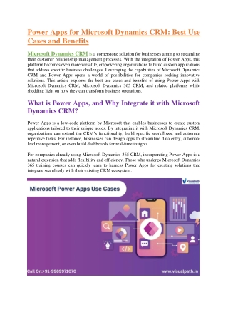 power apps for microsoft dynamics crm best