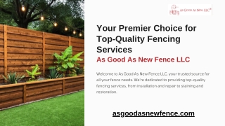 Your Premier Choice for Top-Quality Fencing Services