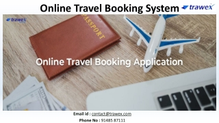 online travel booking system