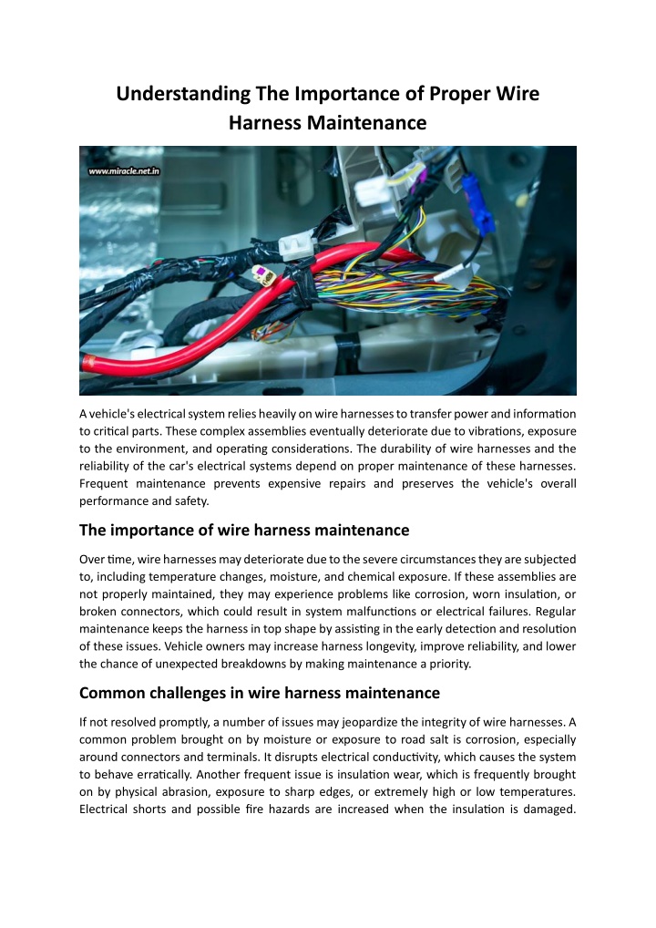 understanding the importance of proper wire