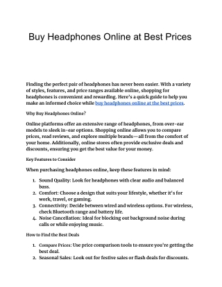 Buy Headphones Online at Best Prices