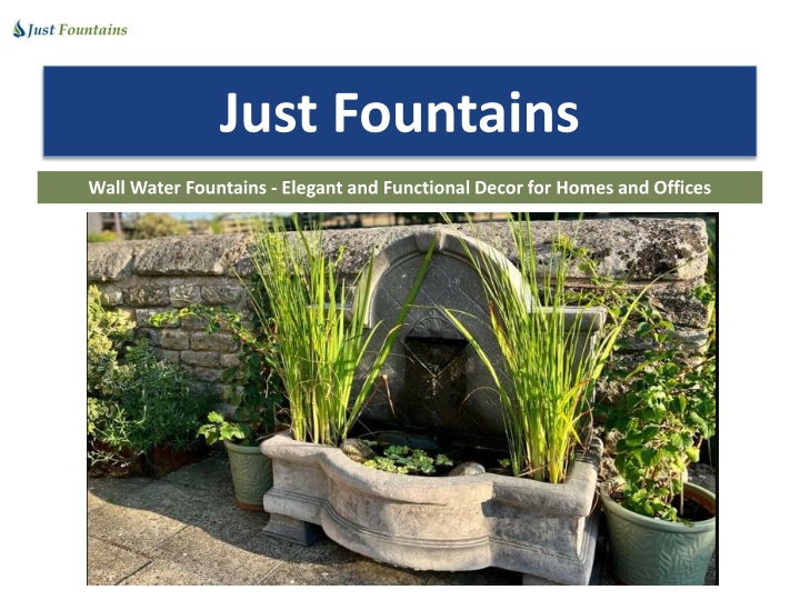 just fountains