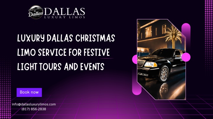 luxury dallas christmas limo service for festive