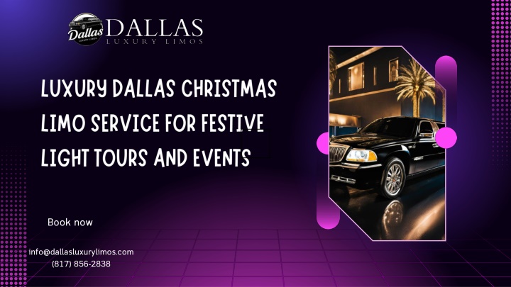 luxury dallas christmas limo service for festive