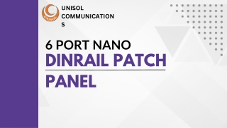 NANO DIN RAIL FIBER OPTIC PATCH PANELPPT