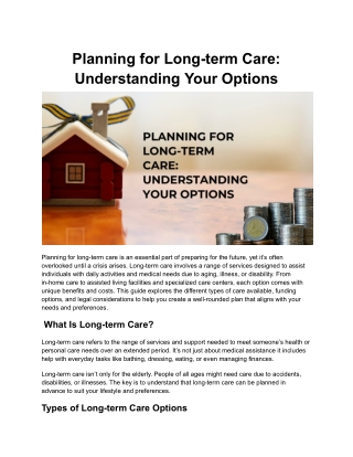 Planning for Long-term Care_ Understanding Your Options