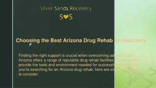 silversands arizona drug rehab