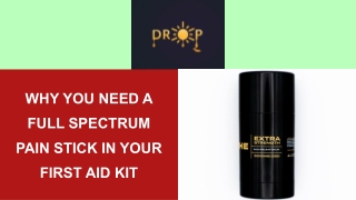 why you need a full spectrum pain stick in your