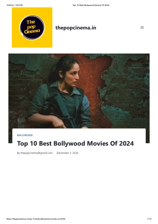 Top 10 Best Bollywood Movies Of 2024