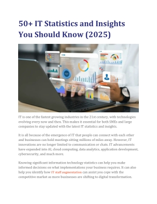 50  IT Statistics and Insights You Should Know (2025)