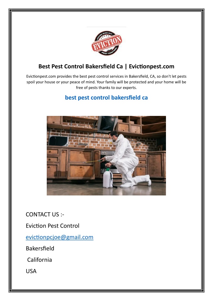 best pest control bakersfield ca evictionpest com