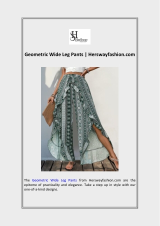 geometric wide leg pants herswayfashion com