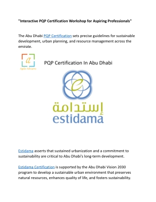 interactive pqp certification workshop