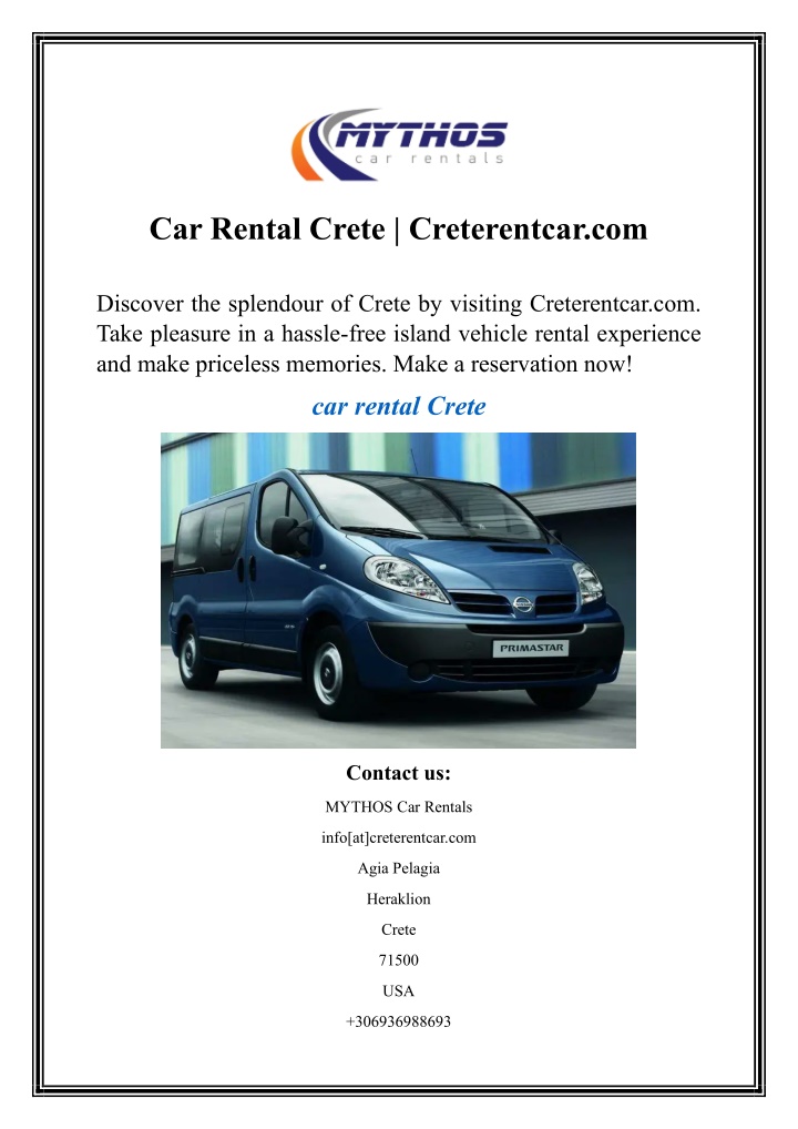 car rental crete creterentcar com