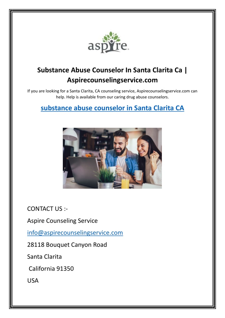 substance abuse counselor in santa clarita