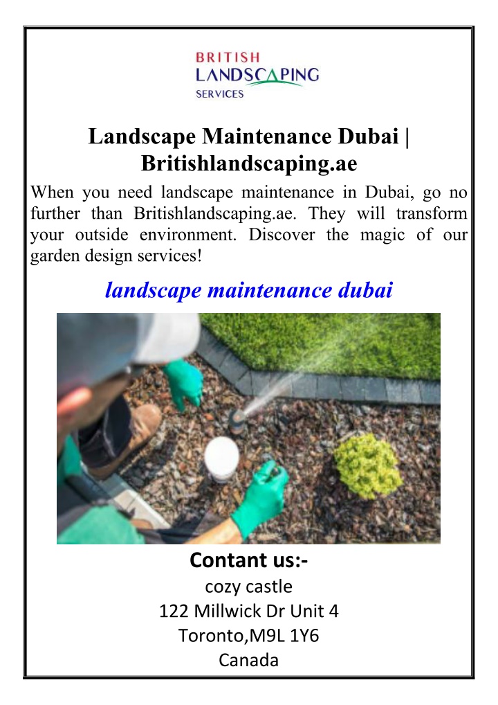 landscape maintenance dubai britishlandscaping