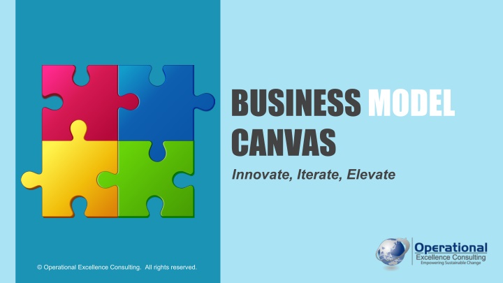 business model canvas innovate iterate elevate