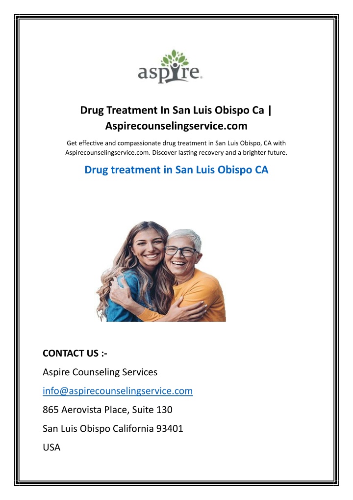 drug treatment in san luis obispo