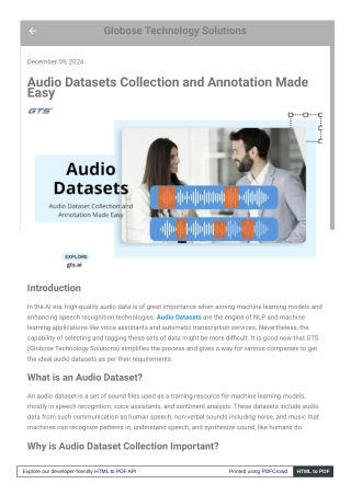 Audio Dataset Collection and Annotation Made Easy