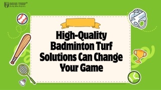 High-Quality Badminton Turf Solutions Can Change Your Game