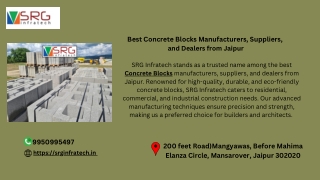 Best Concrete Blocks Manufacturers, Suppliers, and Dealers from Jaipur