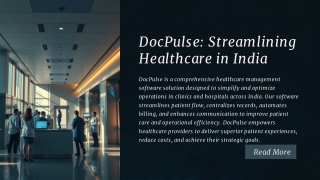 Benefits of Implementing Clinic and Hospital Management Software – DocPulse Health Care