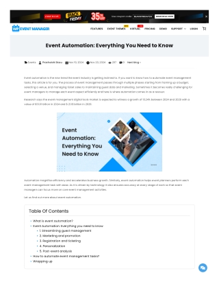 Event Automation: Everything You Need to Know