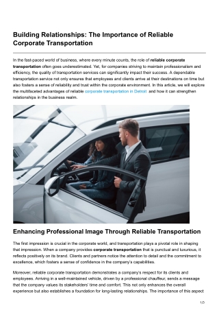 building relationships the importance of reliable