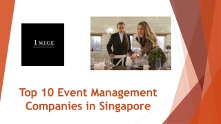 Top 10 Event Management Companies in Singapore