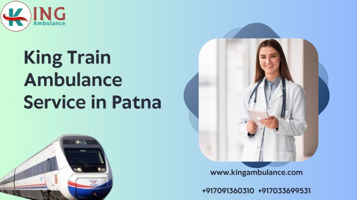 king train ambulance service in patna