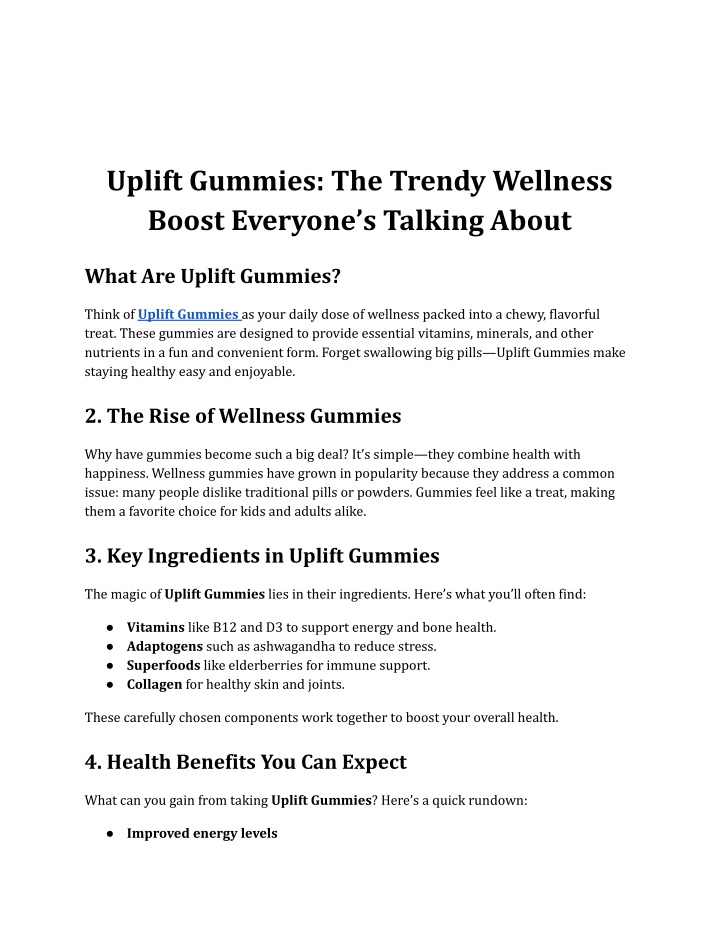 uplift gummies the trendy wellness boost everyone