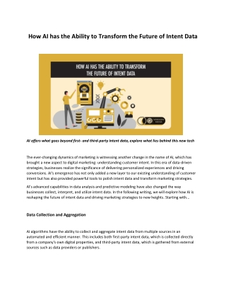 How AI has the ability to transform the future of  Intent Data--VM--Akash
