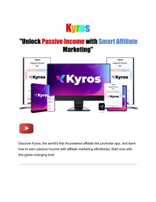 Kyros: The Best Affiliate Marketing Tool for Passive Income in 2024!