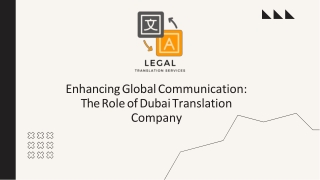 Legal Translation Services: Dubai Translation Company