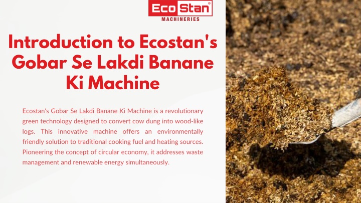 introduction to ecostan s gobar se lakdi banane