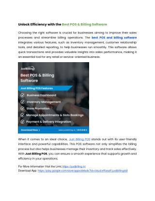 _Best POS & Billing Software