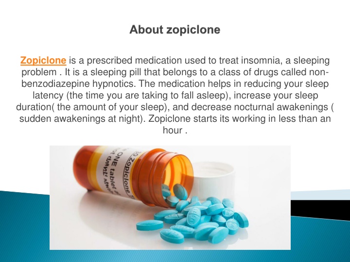 about zopiclone