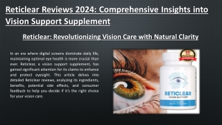 reticlear reviews 2024 comprehensive insights