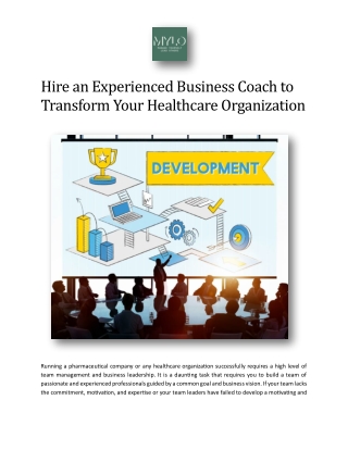 Hire an Experienced Business Coach to Transform Your Healthcare Organization