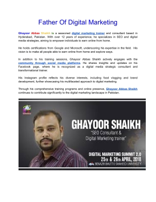 father of digital marketing