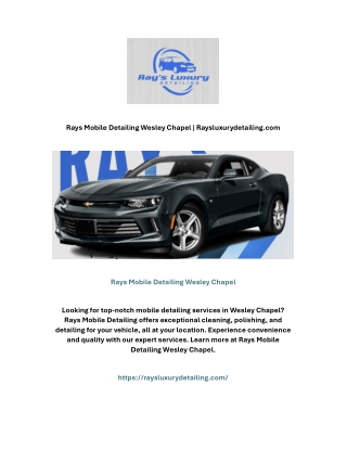 rays mobile detailing wesley chapel