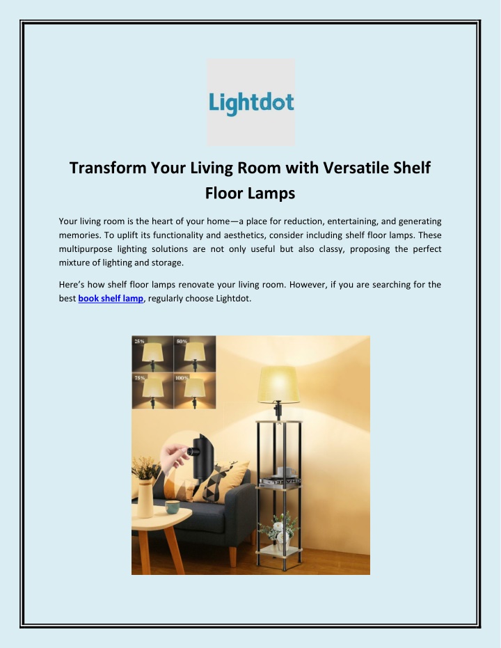 transform your living room with versatile shelf