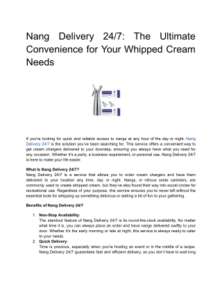 Nang Delivery 24_7_ The Ultimate Convenience for Your Whipped Cream Needs
