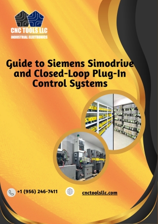 Search the Key Features of Siemens Simodrive -CNC Tools LLC