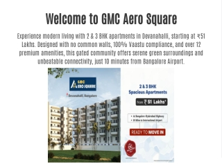 GMC Aero Square - 2 BHK & 3 BHK gated community apartments