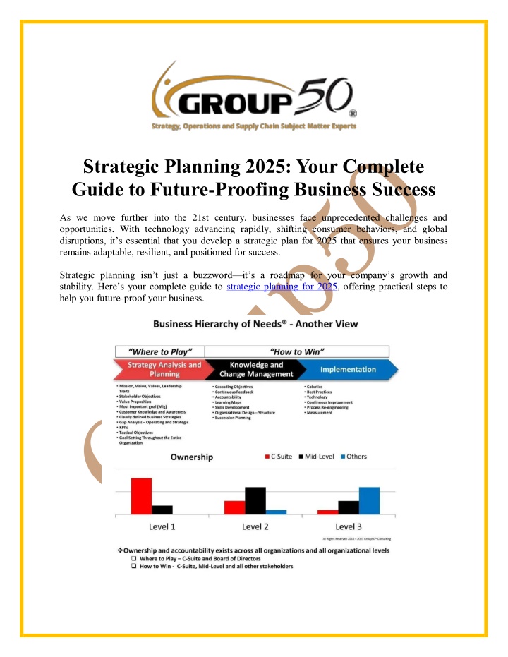 strategic planning 2025 your complete guide